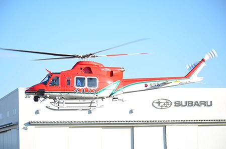 消防防災ヘリコプターとして納入した「SUBARU BELL 412EPX」（名称：「やまと3」）