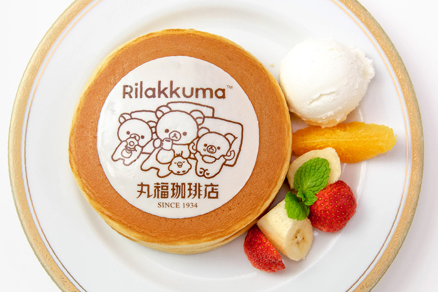 「丸福珈琲店×リラックマ ホットケーキ」（1870円）
