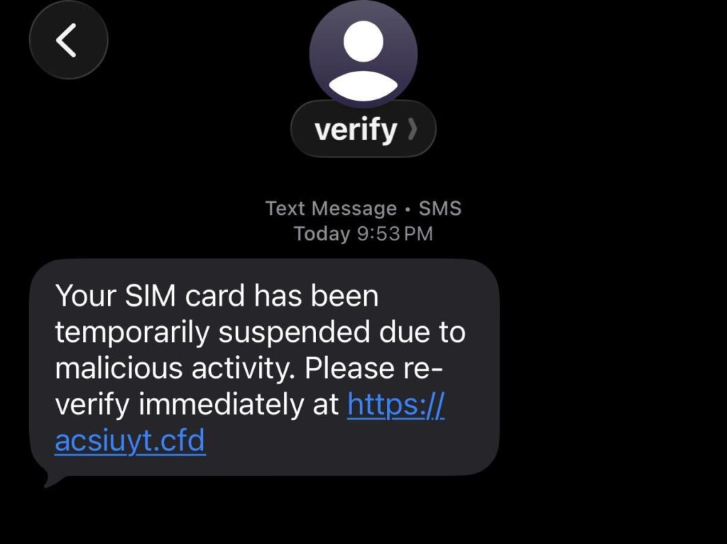 メッセージ詐欺