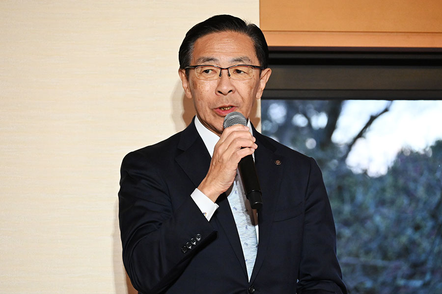 京都府知事の西脇隆俊氏（1月29日 Lmaga.jp撮影）