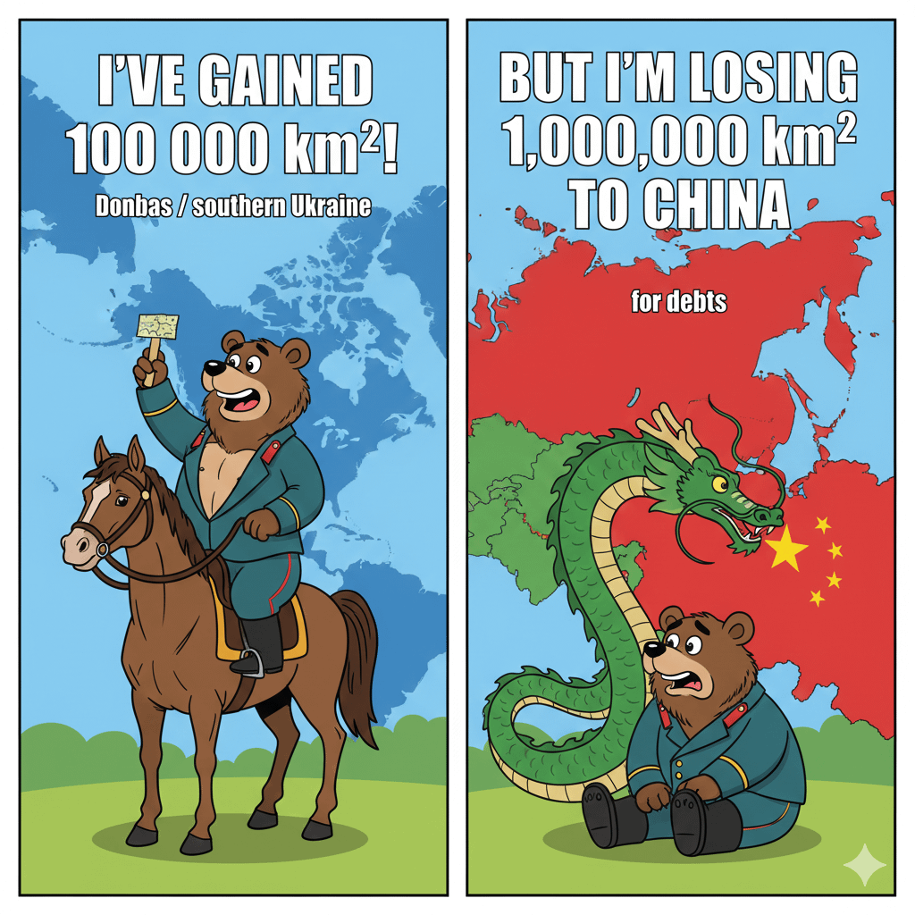 ロシアがウクライナで「勝った」ものは、​​極東では債務の支払いとして中国に10倍を失う可能性がある。