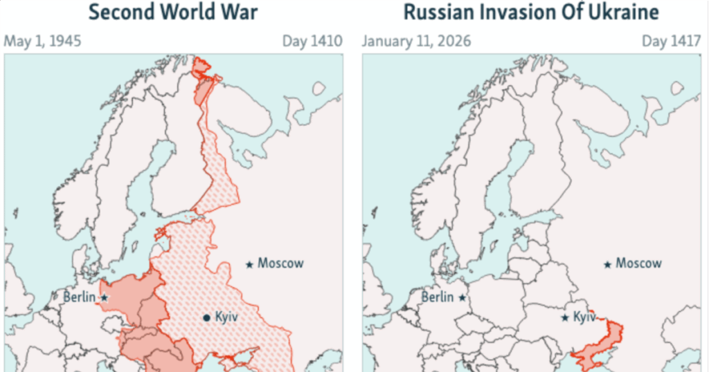 ロシアのウクライナ侵攻はソ連の対ヒトラー戦争よりも長くなった