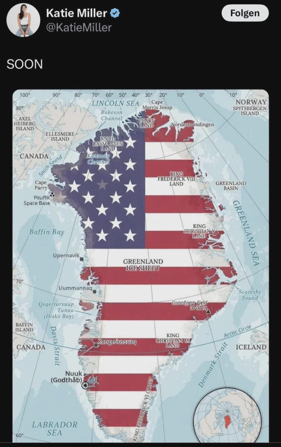 アメリカがデンマークを戦争で脅す
