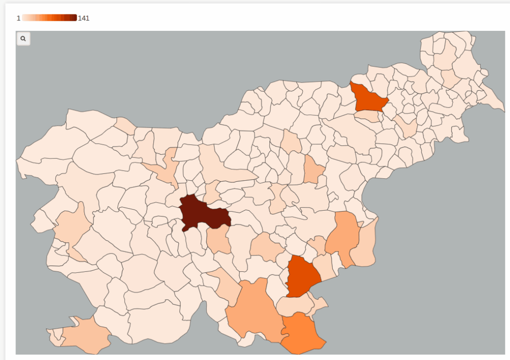 市区町村別の生活保護の執行件数