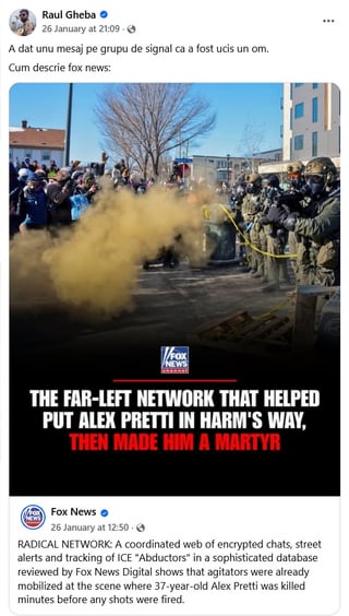 インフルエンサーのラウル・ゲーバとラドゥ [PiticiGratis] アレクサンドル、アメリカでICEが犯した犯罪に関するFoxNewsの投稿からのオープンな対立