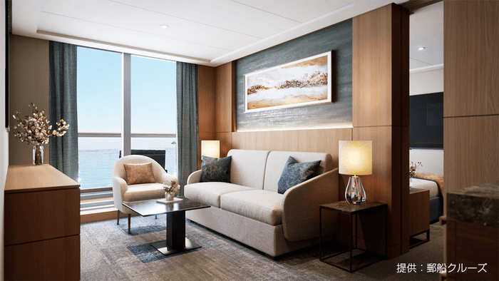 【ミッドシップスイート客室(8072号室)】