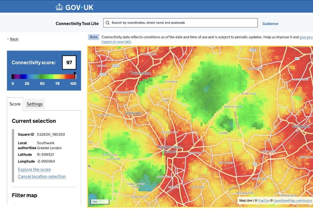 スーパーや病院まで、家から何分かかる？英政府が100メートル単位で可視化した「移動しやすさ」の地図 | 世界のソーシャルグッドなアイデアマガジン | IDEAS FOR GOOD
