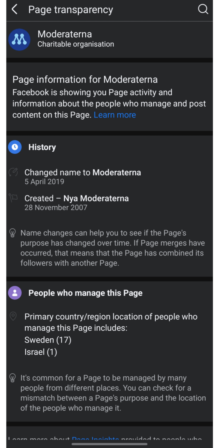 穏健派のFBアカウントはイスラエル出身者が管理している？