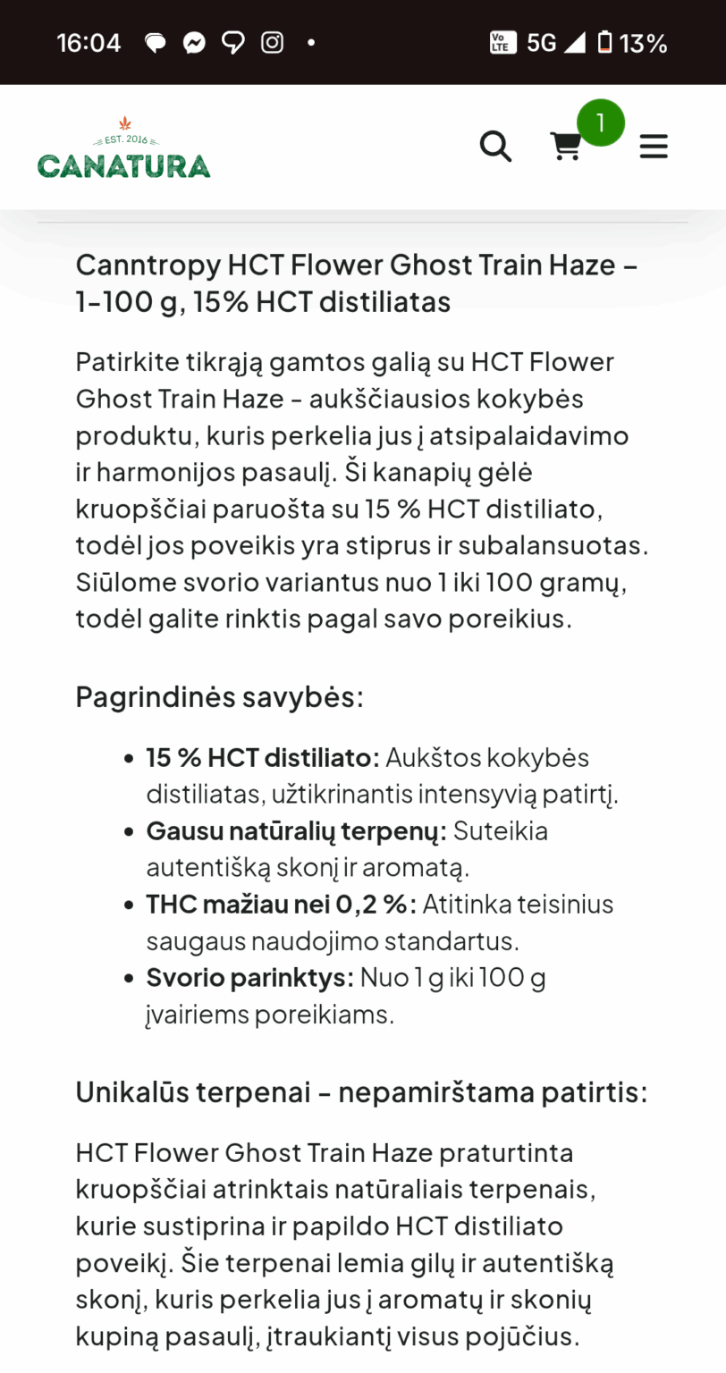 「HCT」または同様のタイプの大麻製品をオンラインで購入した経験のある人はいますか?