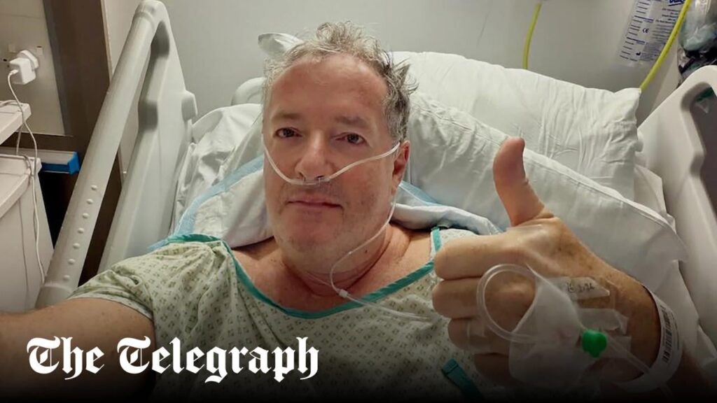 ピアーズ・モーガン、ロンドンのレストランでつまずいて腰を骨折