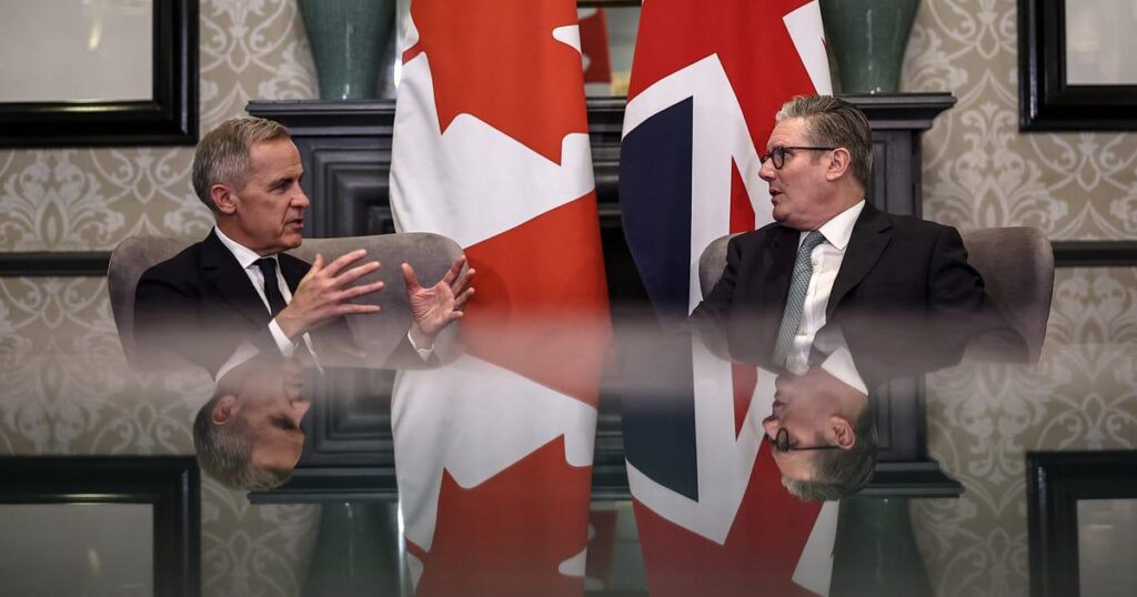 カナダ、トランプ大統領の混乱の中、英国との「野心的な」新たなパートナーシップに注目