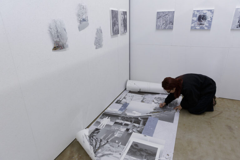 謝岳静　制作の様子