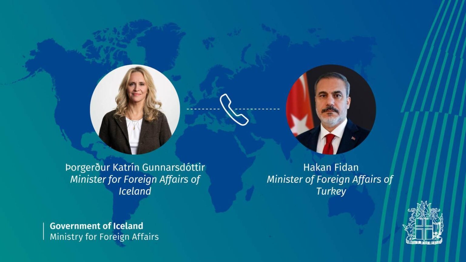 キャビネット |トルコ外務大臣と電話会談 ～アイスランドに大使館を開設したい～