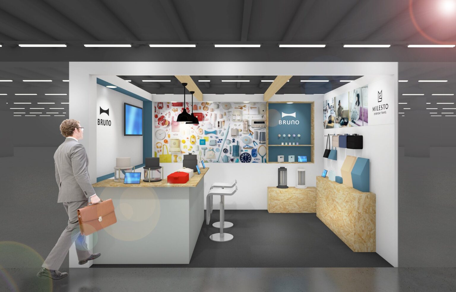 【ライフスタイルブランドBRUNO / トラベルブランドMILESTO】ドイツ・フランクフルトで開催される世界最大規模の国際見本市『アンビエンテ』に出展 | BRUNO株式会社のプレスリリース