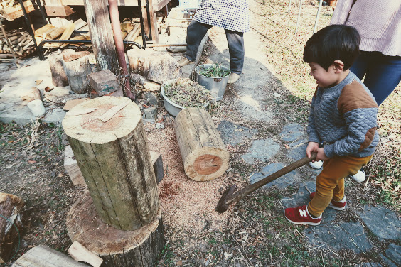 上勝町で地元の方のお家にお邪魔してお話をお聞きした時の様子。