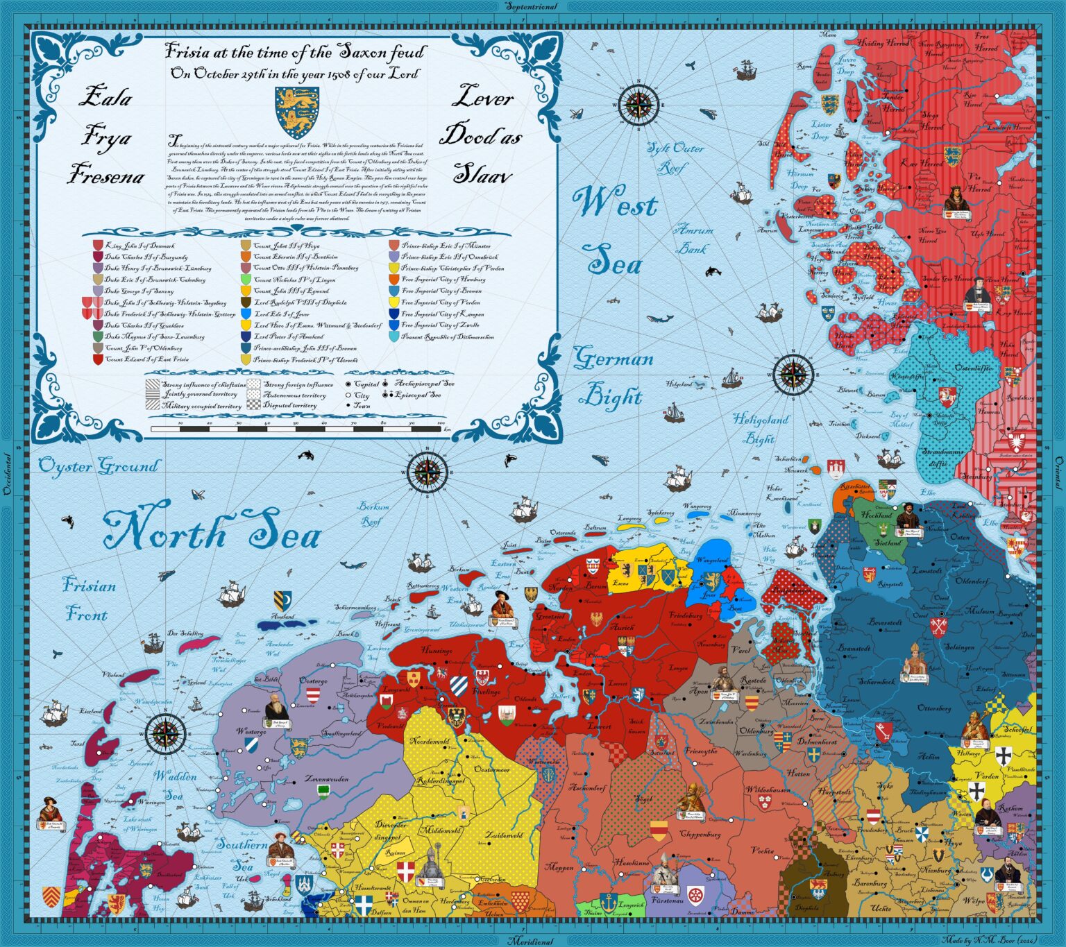 ザクセン紛争中のフリースラント州 (1508 年)