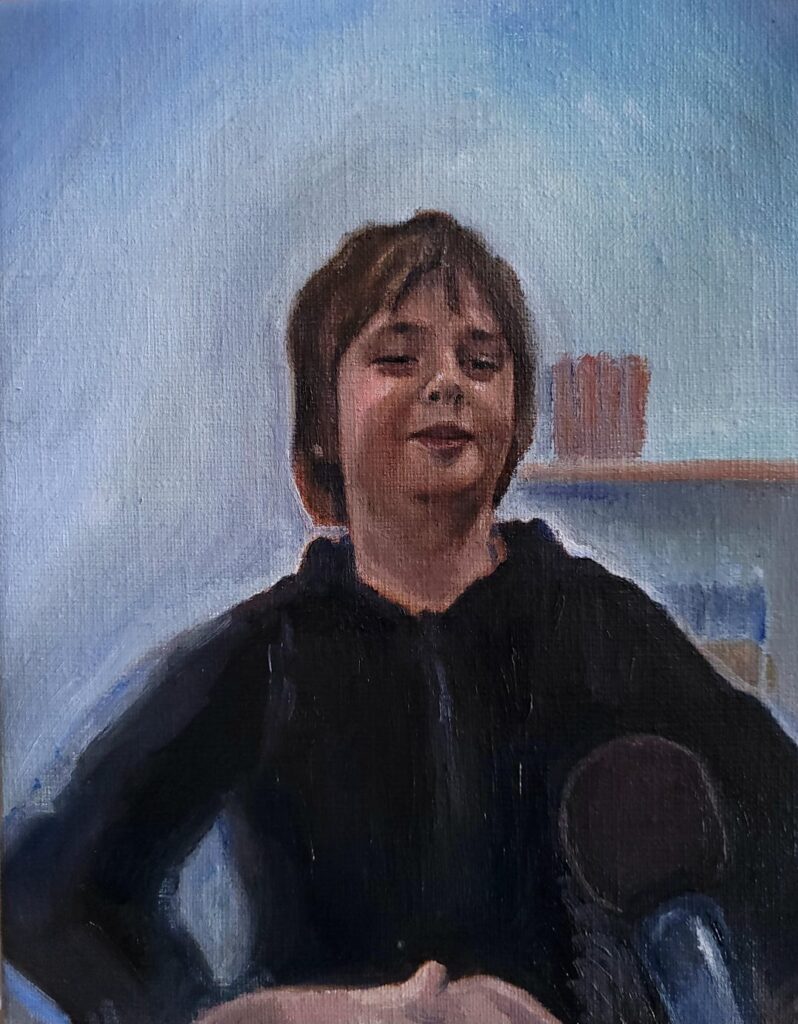 ジェリーの小さな油絵