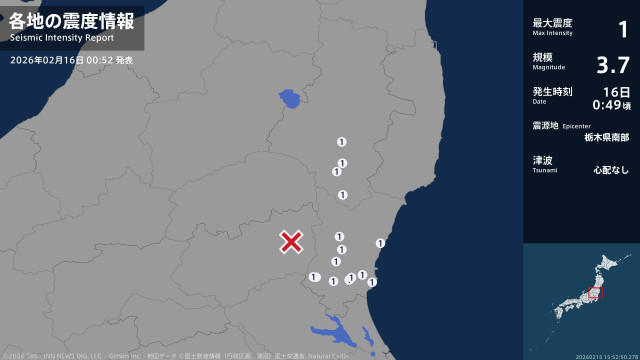 福島県、茨城県で最大震度1の地震 福島県・棚倉町、矢祭町、玉川村、浅川町、茨城県・水戸市、日立市、笠間市(TBS NEWS DIG)|dメニューニュース(NTTドコモ) 福島県、茨城県で最大震度1の地震 福島県・棚倉町、矢祭町、玉川村、浅川町、茨城県・水戸市、日立市、笠間市