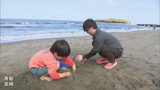 半袖の人や水辺で遊ぶ子どもたちの姿も 宮崎市などで20度超