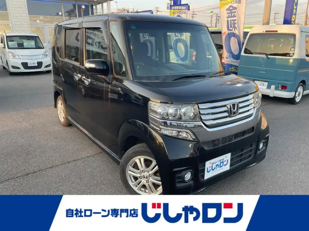 新着情報“Ｎ－ＢＯＸカスタムG・Lパッケージ”2012年式クリスタルブラックパール入荷しました！-自社ローン専門店じしゃロン 和歌山店