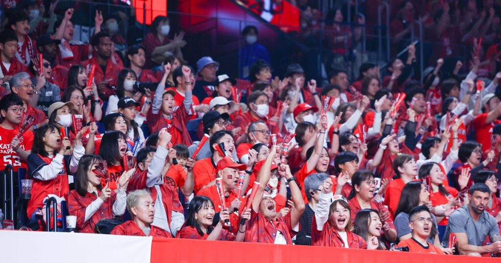 沖縄アリーナ、7459人響く声援 バスケW杯予選 日本代表のプレー後押し 沖縄アリーナ、7459人響く声援 バスケW杯予選 日本代表のプレー後押し