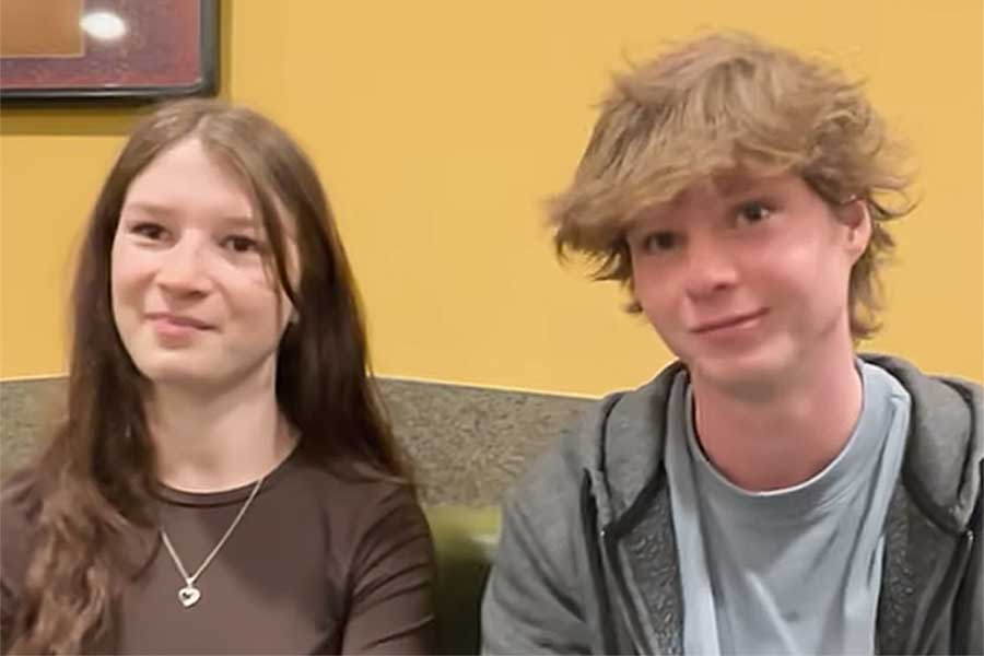 オーストラリアから来た（左から）インディさんとヤニーさん【出典：YouTube「日本食冒険記Tokyo Food Adventures」よりスクリーンショット】