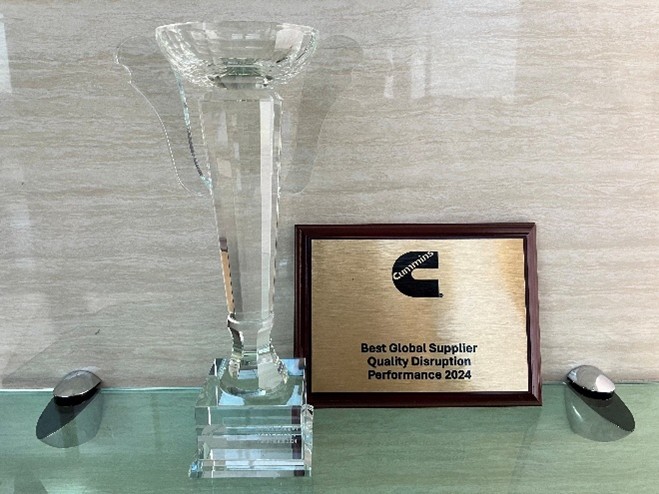 [プロモーション]大同メタル工業、米国カミンズ社より「Best Global Supplier Quality Disruption Performance 2024」を受賞（＠Press）