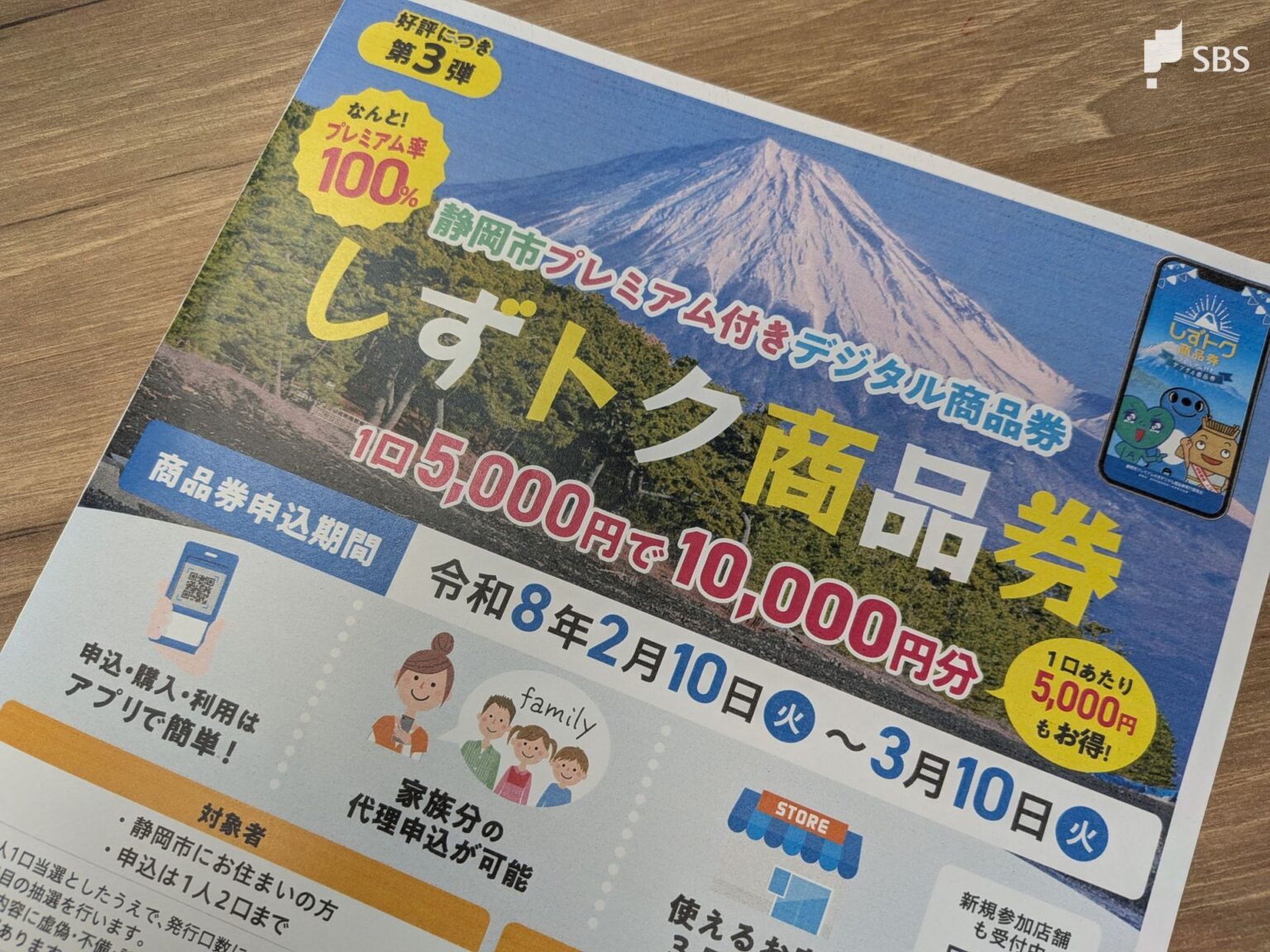 5000円で1万円分“プレミアム率100％”の「しずトク商品券」2月10日申込み開始 65歳以上は紙商品券も=静岡市（静岡放送（SBS）） - Yahoo!ニュース