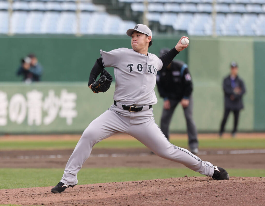 ライブBPに登板する北浦竜次（カメラ・小林　泰斗）