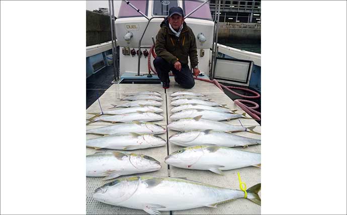 【沖のルアー釣果速報】寒ブリジギング本格化！10kg超え筆頭にヒラマサ・マダイ乱舞（九州）