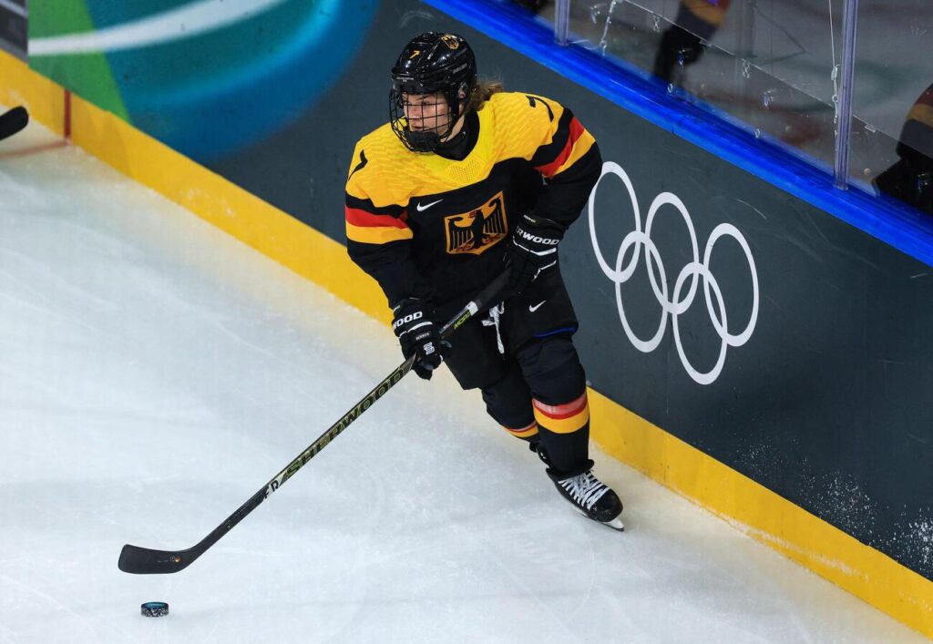 日本戦に出場したフランツィスカ・フェルドマイヤー（ロイター）