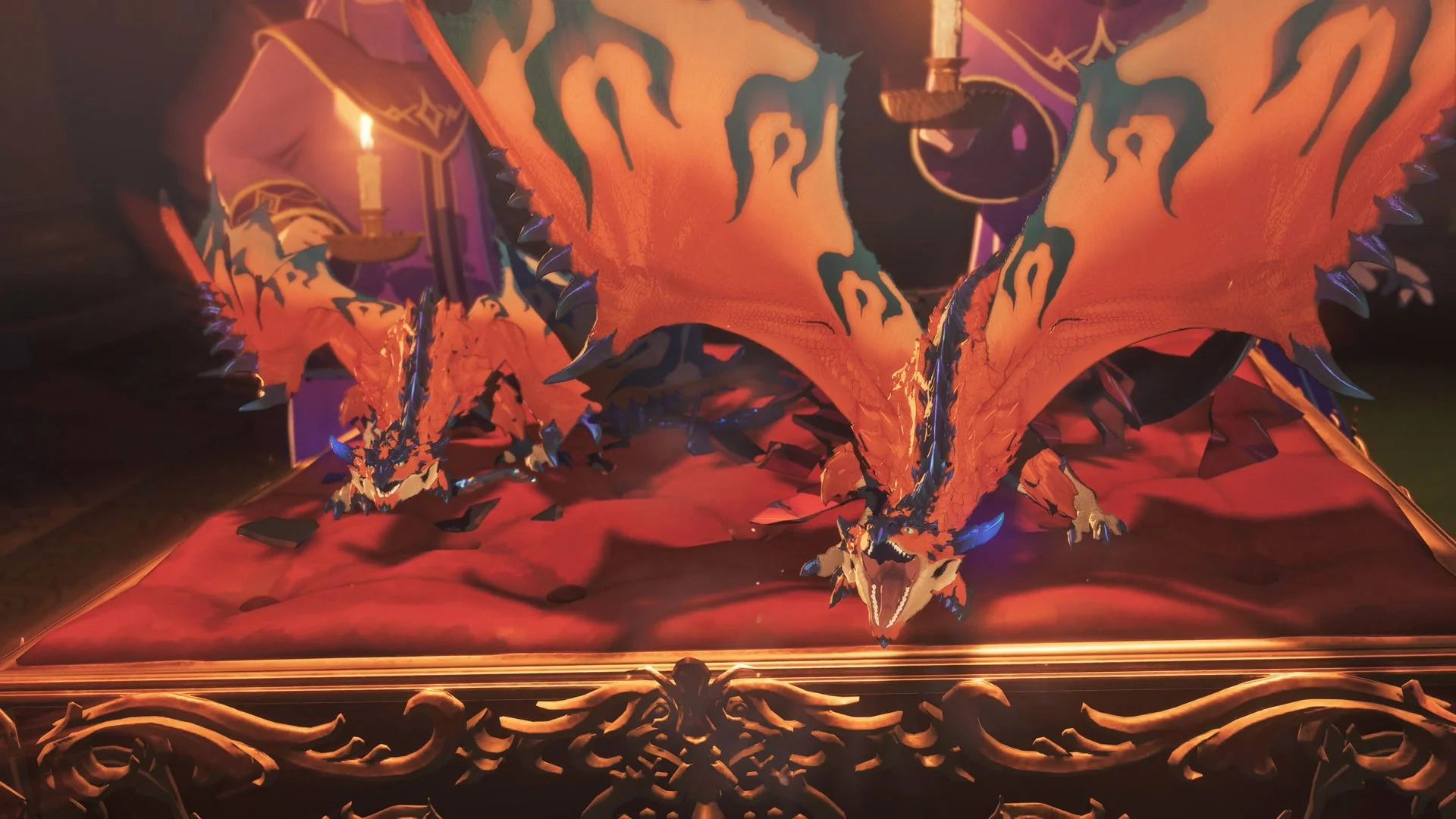 モンスターハンターストーリーズ3のタイトルを象徴する双竜のリオレウス