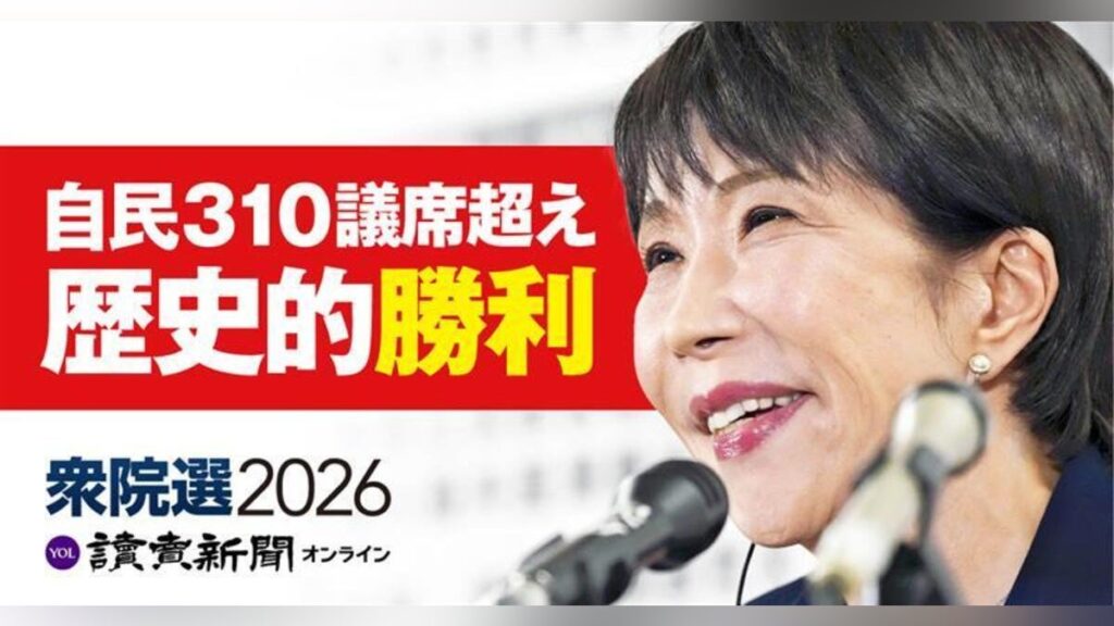【速報】衆院選の開票結果、自民単独３１６議席で歴史的な勝利…中道惨敗で野田共同代表「万死に値する責任」 - 読売新聞オンライン
