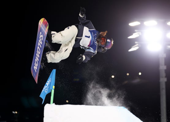 予選を２位で通過した村瀬心椛（８日）＝三浦邦彦撮影