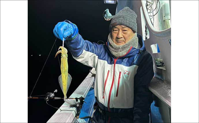 【沖釣り釣果速報】7点掛けも飛び出す好況！スルメイカ多点ヒット連発（北陸）