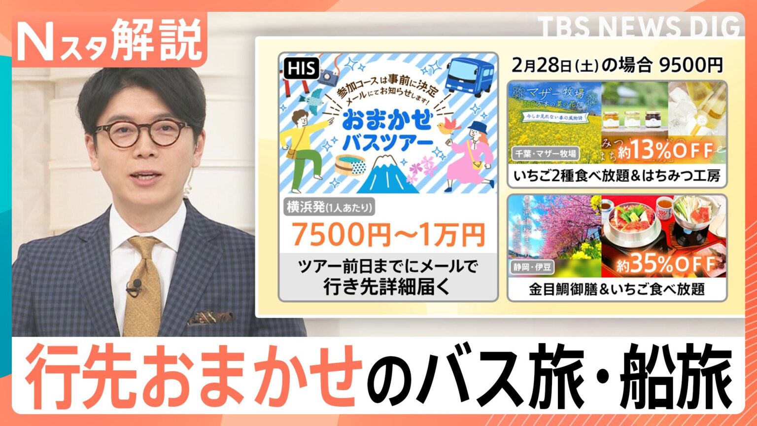 中国団体客減少の今がチャンス!一泊3000円台の宿から「行き先不明」のミステリー旅まで【Nスタ解説】（TBS NEWS DIG Powered by JNN）