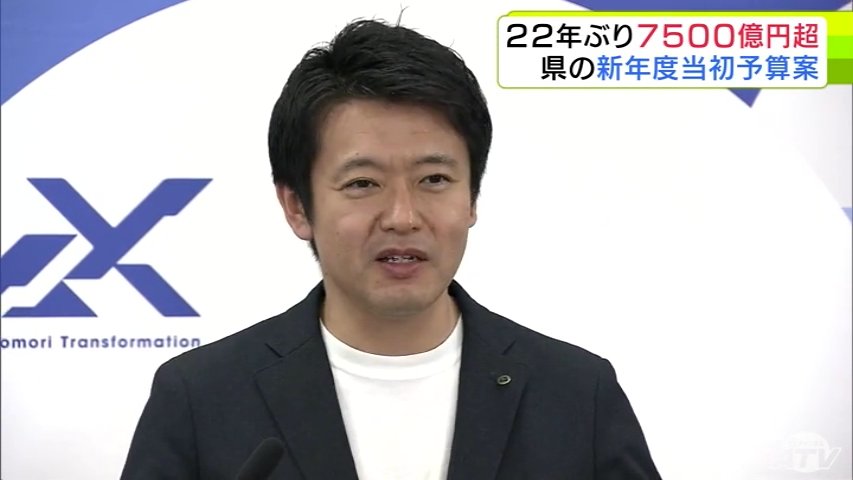 予算規模は22年ぶりに7500億円超 青森県・宮下宗一郎 知事が「青森新時代の新たな挑戦」と銘打ち新年度当初予算案を発表(ATV青森テレビ) – Yahoo!ニュース 予算規模は22年ぶりに7500億円超 青森県・宮下宗一郎 知事が「青森新時代の新たな挑戦」と銘打ち新年度当初予算案を発表(ATV青森テレビ) - Yahoo!ニュース