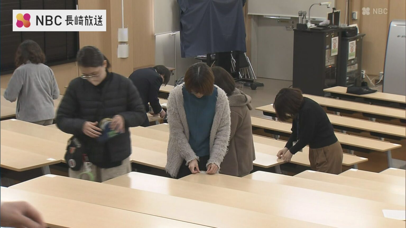 国公立大学前期日程試験を翌日にひかえ 長崎大学で試験場設営（NBC長崎放送） - Yahoo!ニュース