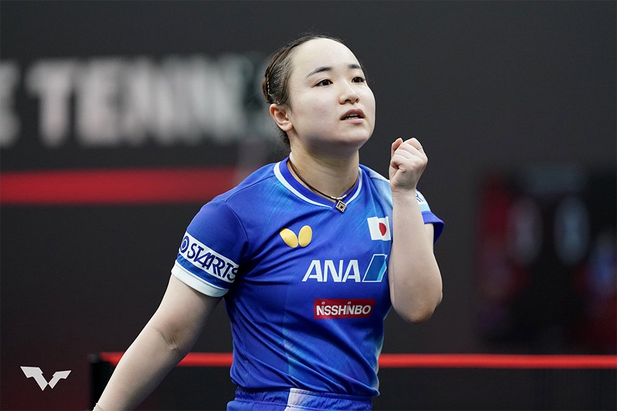 伊藤美誠 3回戦進出！ ヨーロッパ混合ダブルス王者をストレートで撃破【卓球 シンガポールスマッシュ】（テレ東スポーツ） - Yahoo!ニュース