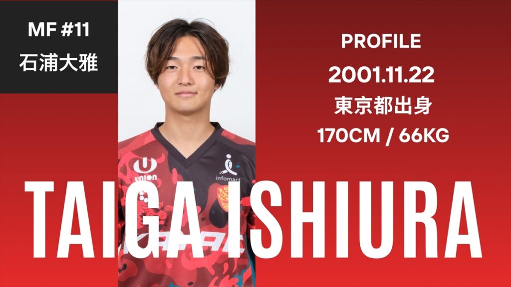 広い視野と左足の技術で描く勝利の放物線!MF石浦大雅【ベンガラの誇り集結!FC琉球 選手名鑑2026】 | OKITIVE 広い視野と左足の技術で描く勝利の放物線!MF石浦大雅【ベンガラの誇り集結!FC琉球 選手名鑑2026】