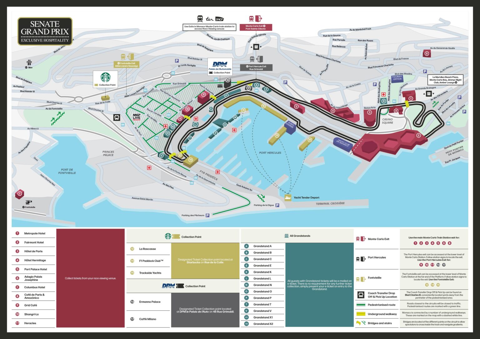 モナコグランプリサーキットマップ（上院グランプリ作成）