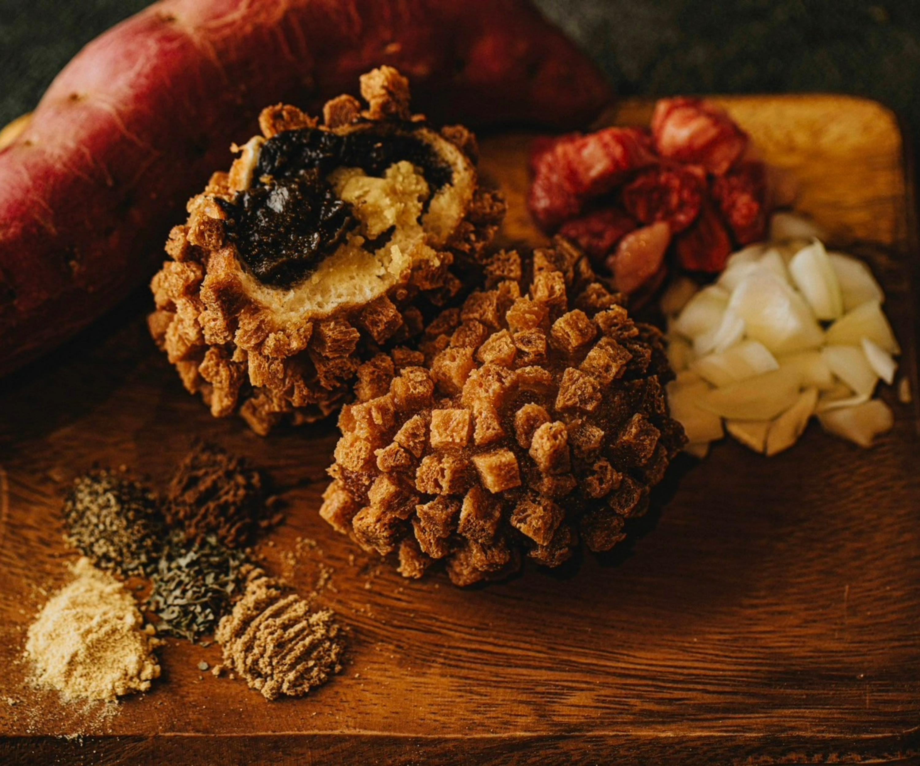 【淡路島金賞カレーパンサンハート】淡路牛おいもカレーパン