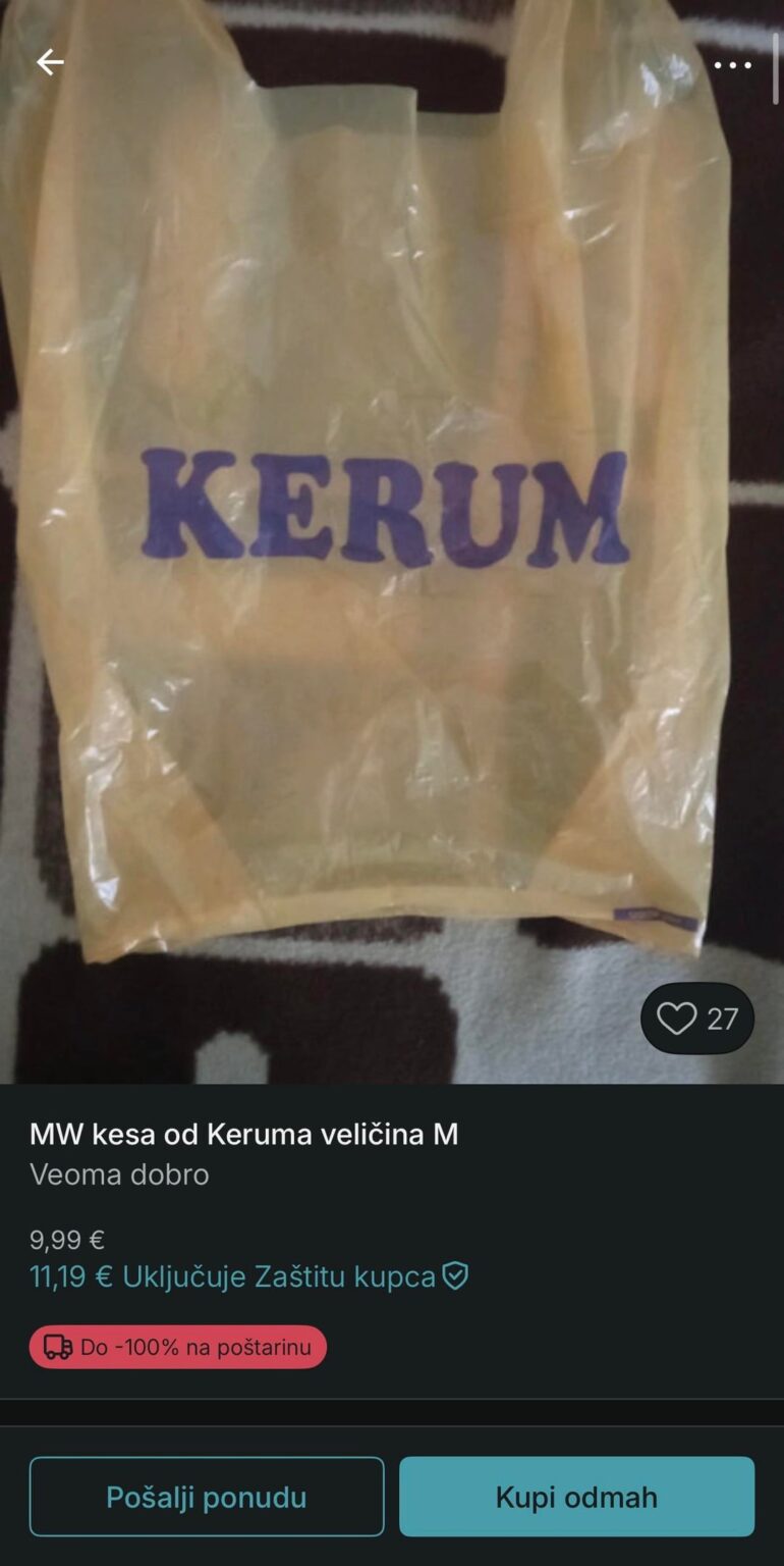 Kerum のバッグが Vinted でわずか 10 ユーロ