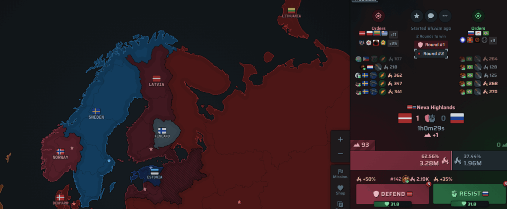 WarEra でロシアからラトビアを守るのに協力してください! 🇱🇻