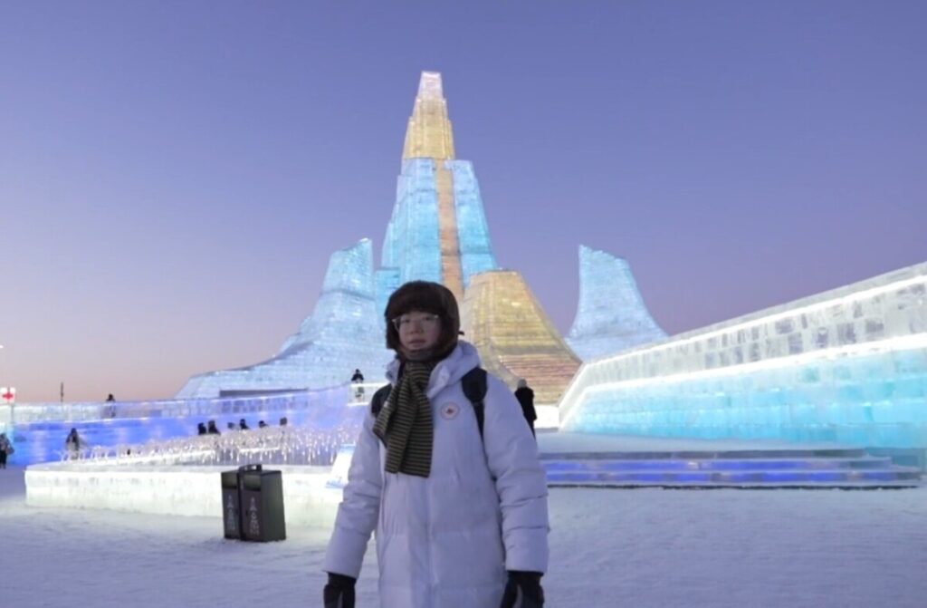 冬を愛する氷雪アーティスト―中国