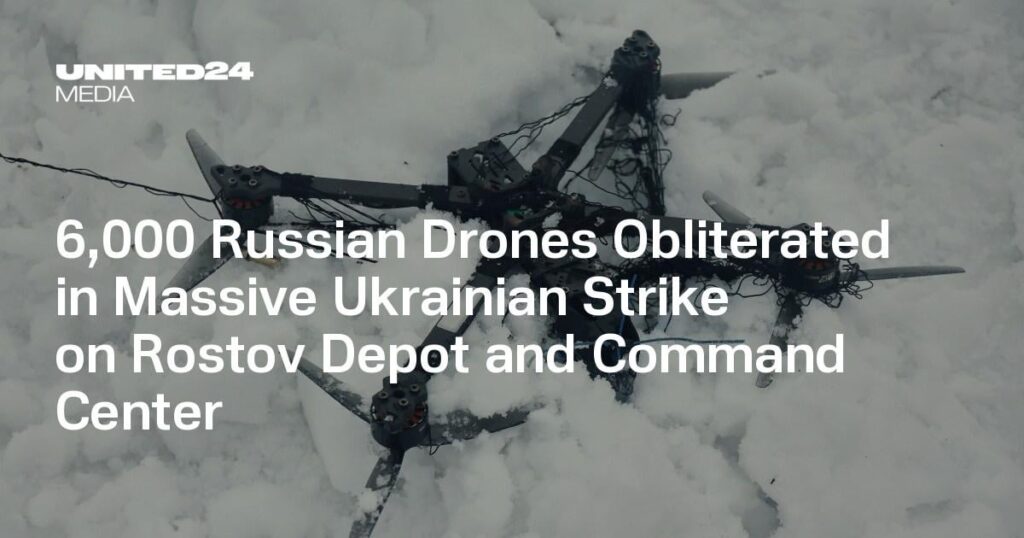 ウクライナによるロストフの倉庫と司令部への大規模な攻撃でロシアの無人機6,000機が抹殺される