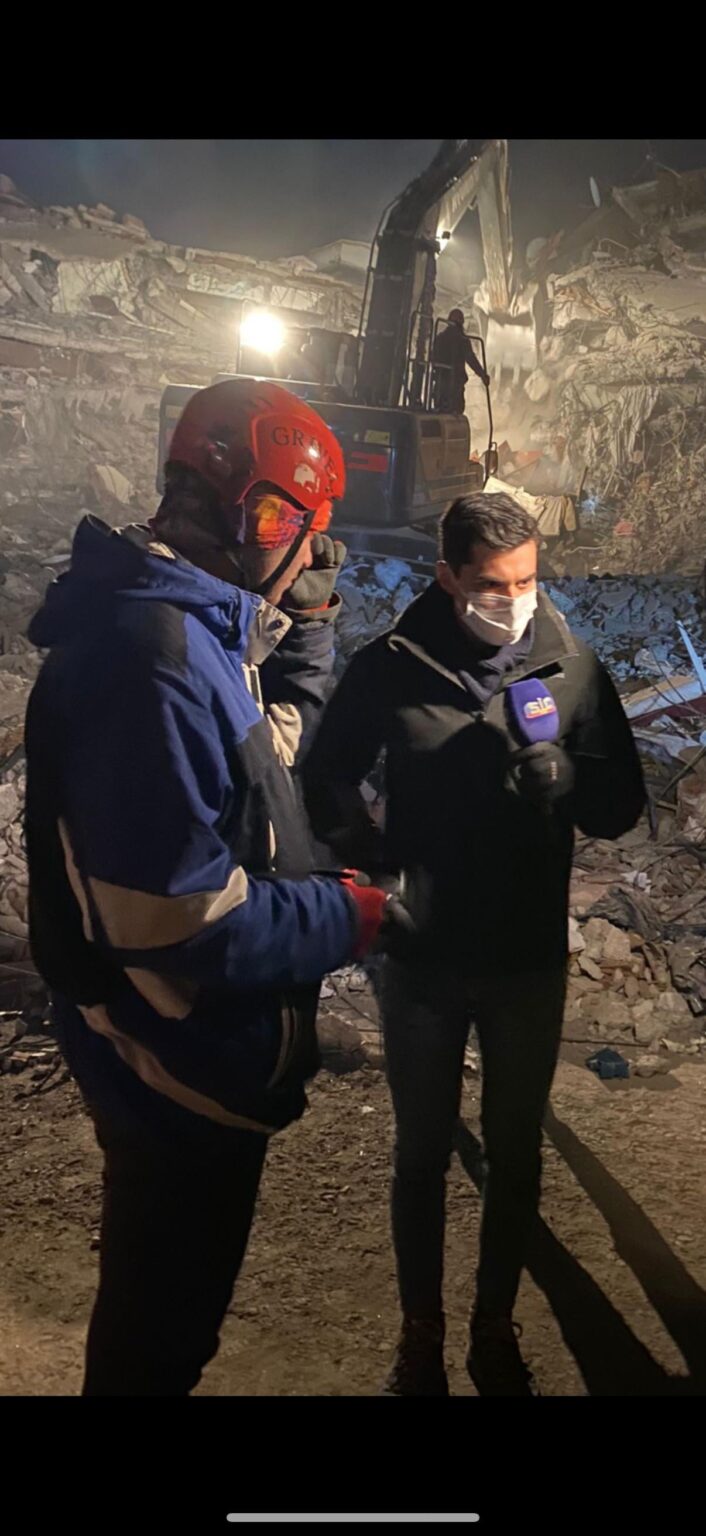 「私はトルコの地震救助ボランティアです。紛失した SIC Noticias の報告書を探しています。」