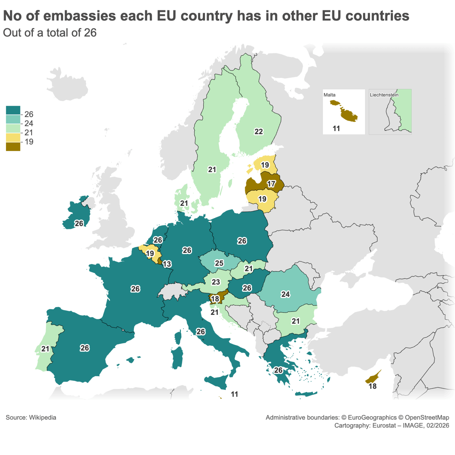 なぜ大使館がこれほど少ないのでしょうか？