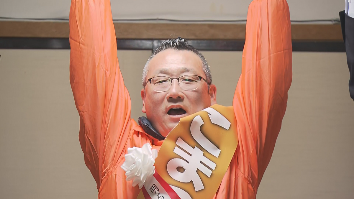 上山市区の山形県議補選　前市議の小松正和氏が無投票で初当選　安心安全な街づくり訴え