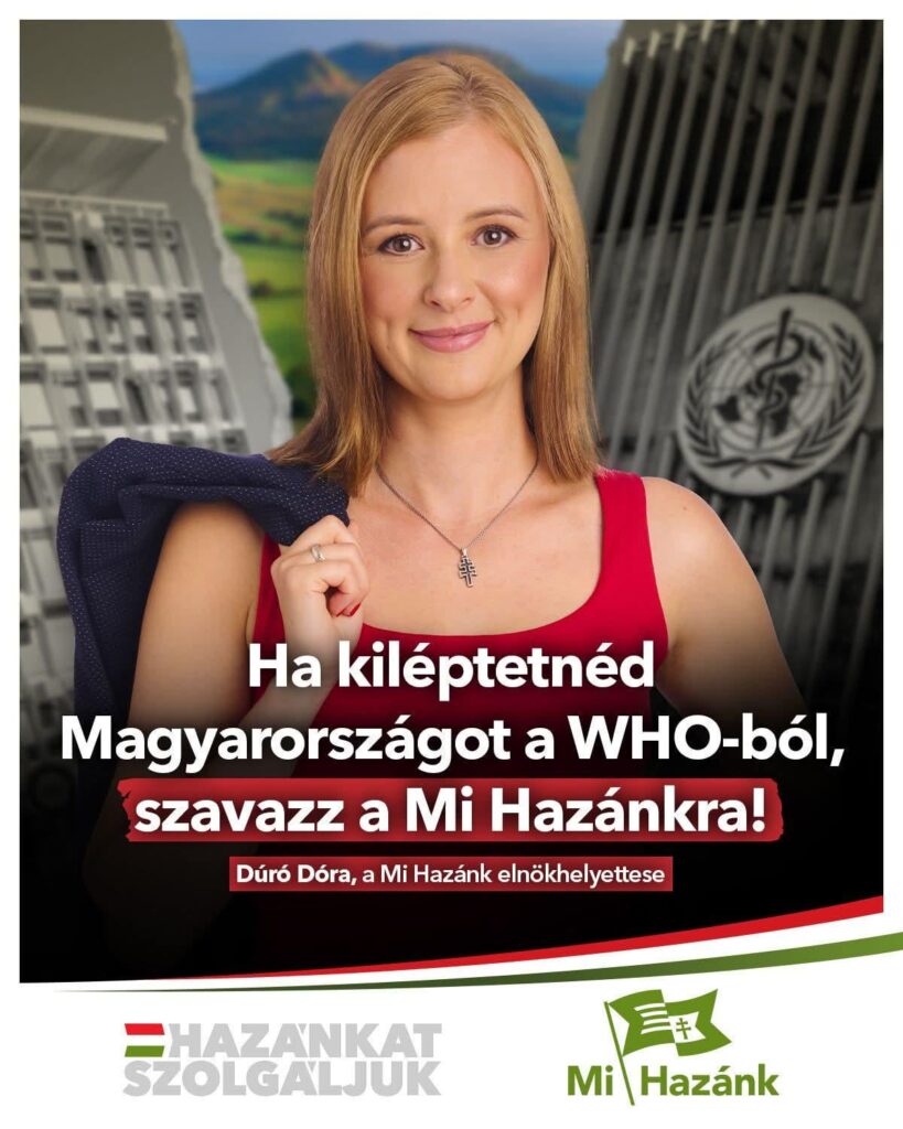 ドラ・ドゥロは、この国をWHOから脱退させる運動をしています(同じく) 🤡